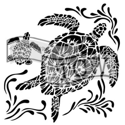 The Crafter's Workshop Stencil - Sea Turtles